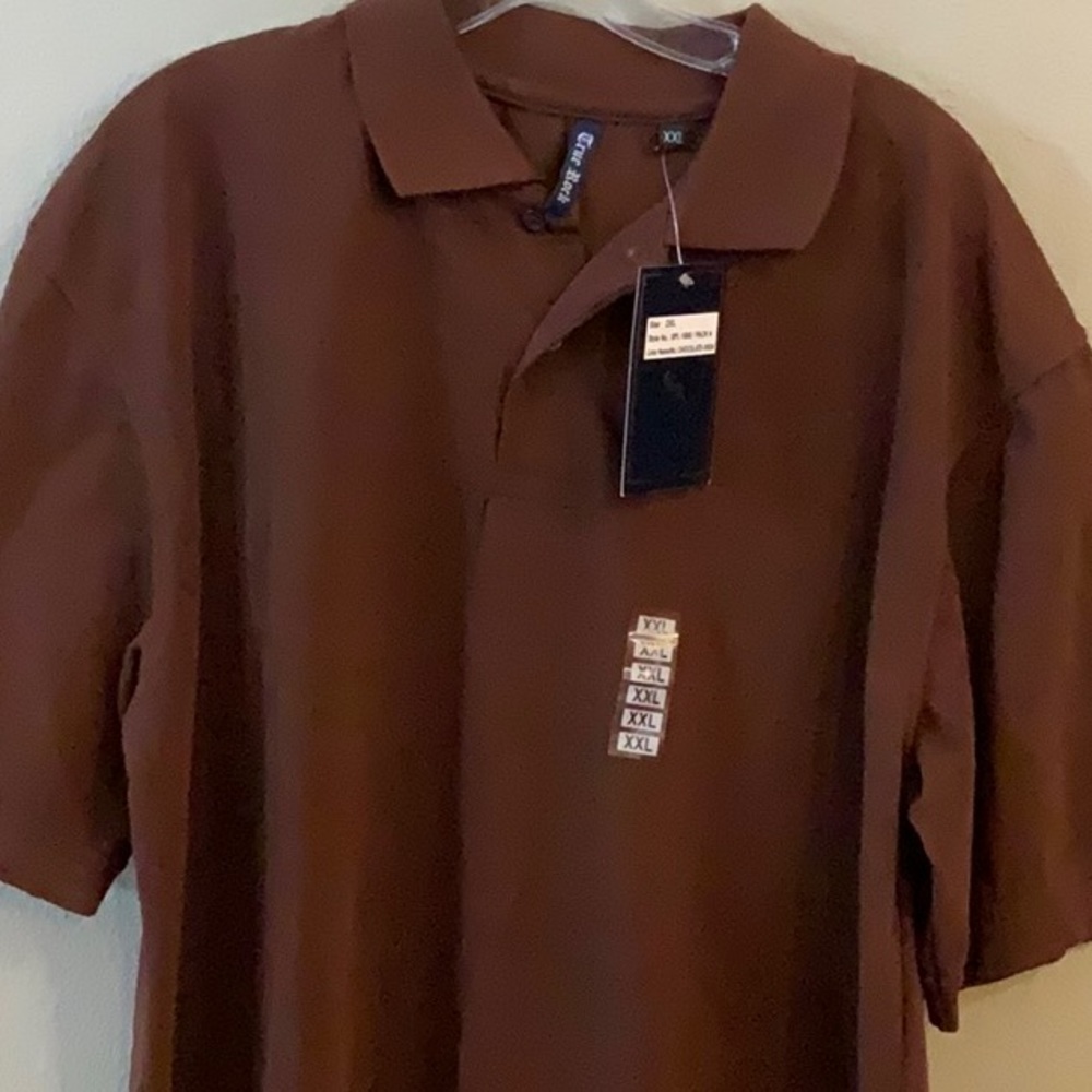 Brown polo shirt